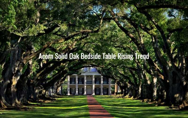 Acorn Solid Oak Bedside Table Rising Trend