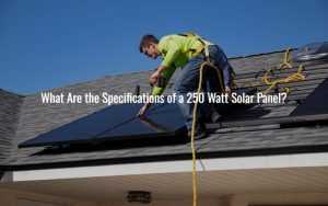 What Are the Specifications of a 250 Watt Solar Panel